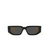 Prada PR 09ZS Sunglasses 19D5S0 black yellow marble - product thumbnail 1/4