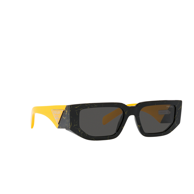 Prada PR 09ZS Sunglasses 19D5S0 black yellow marble - 2/4