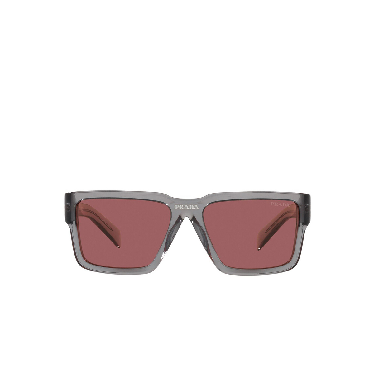 Prada® Rectangle Sunglasses: PR 10YS color Fume Crystal 08U0A0 - front view.