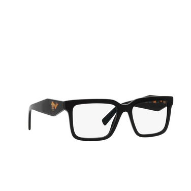 Prada PR 10YV Eyeglasses 1AB1O1 black - three-quarters view