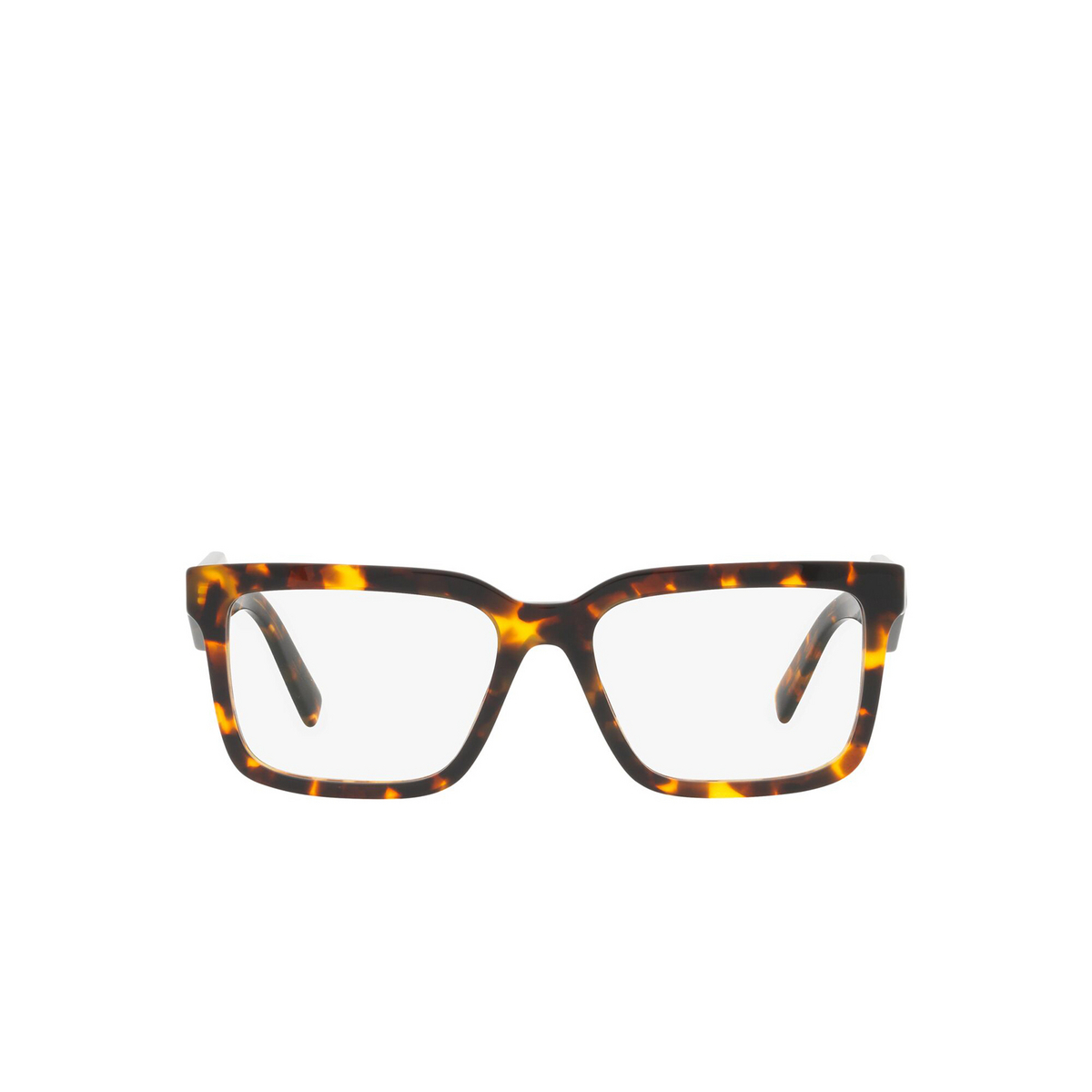 Prada® Square Eyeglasses: PR 10YV color Honey Tortoise VAU1O1 - front view.