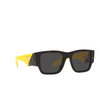 Prada PR 10ZS Sunglasses 19D5S0 black / yellow marble - product thumbnail 2/4