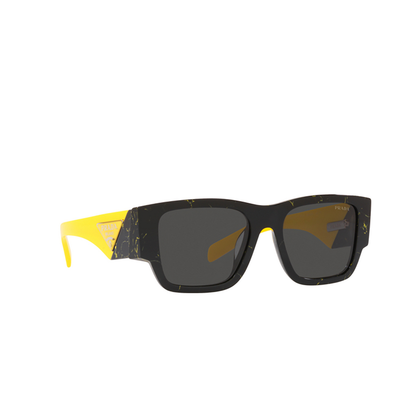 Prada PR 10ZS Sunglasses 19D5S0 black / yellow marble - 2/4