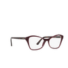 Prada PR 11XV Eyeglasses UAN1O1 bordeaux - product thumbnail 2/4