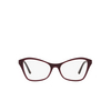 Prada PR 11XV Eyeglasses UAN1O1 bordeaux - product thumbnail 1/4