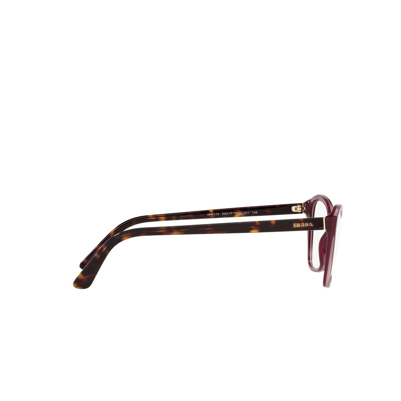 Prada PR 11XV Eyeglasses UAN1O1 bordeaux - 3/4