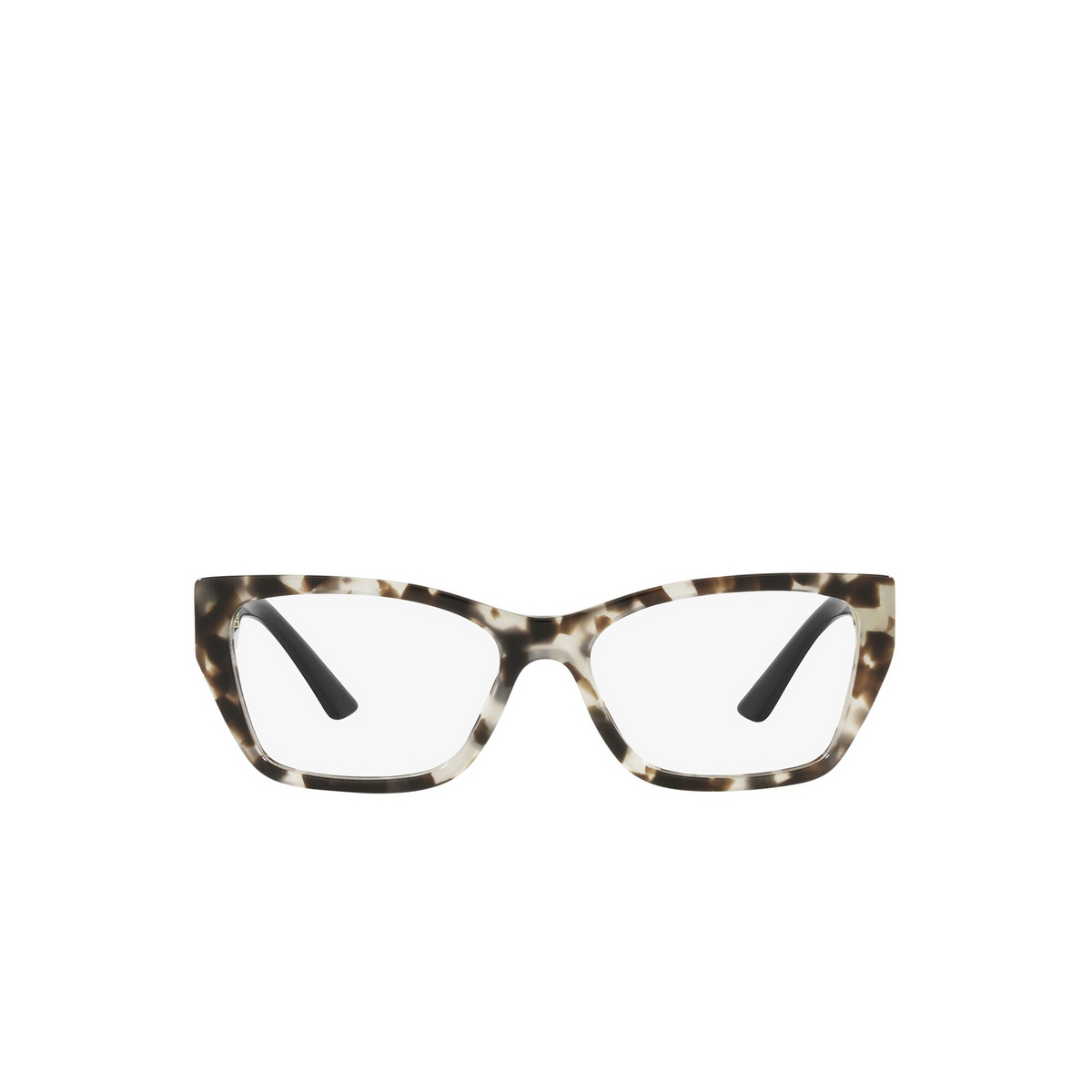 Prada® Square Eyeglasses: PR 11YV color Talc Tortoise UAO1O1 - front view.