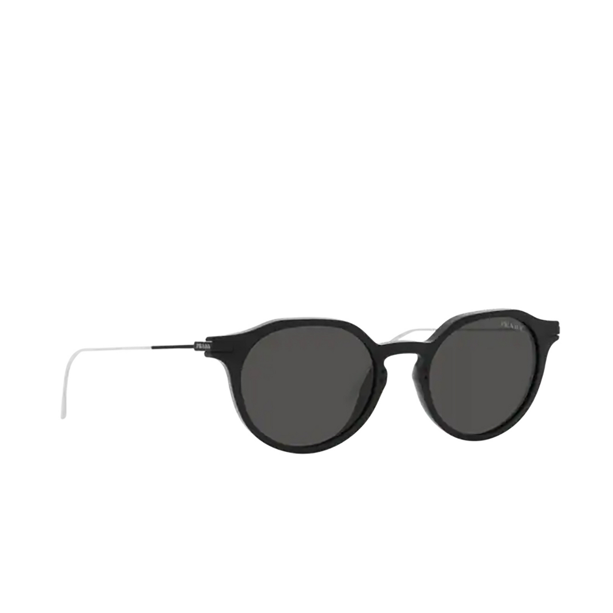 Prada PR 12YS Sunglasses 1AB5S0 Black - three-quarters view