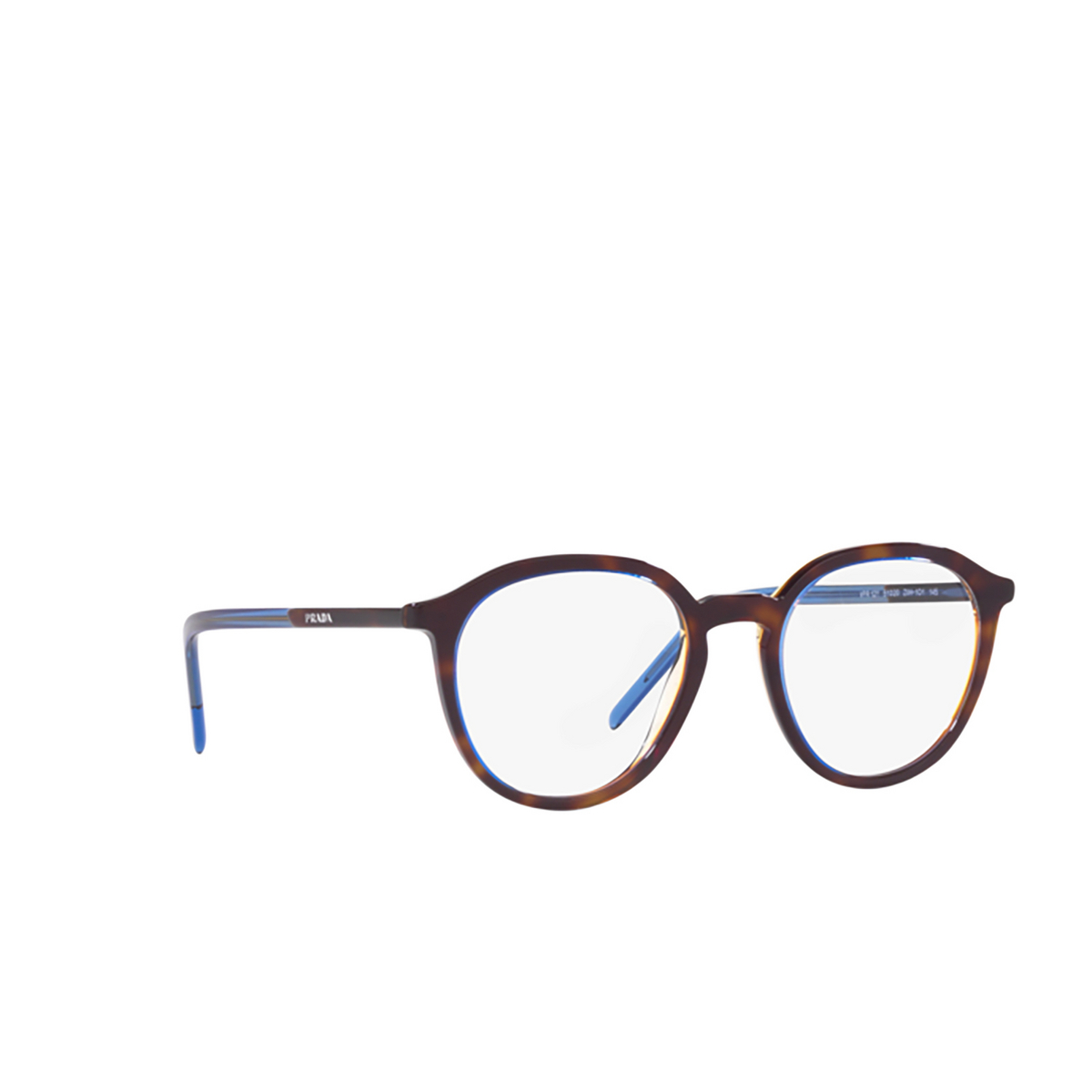 Occhiali da vista Prada PR 12YV ZXH1O1 Denim Tortoise - tre quarti