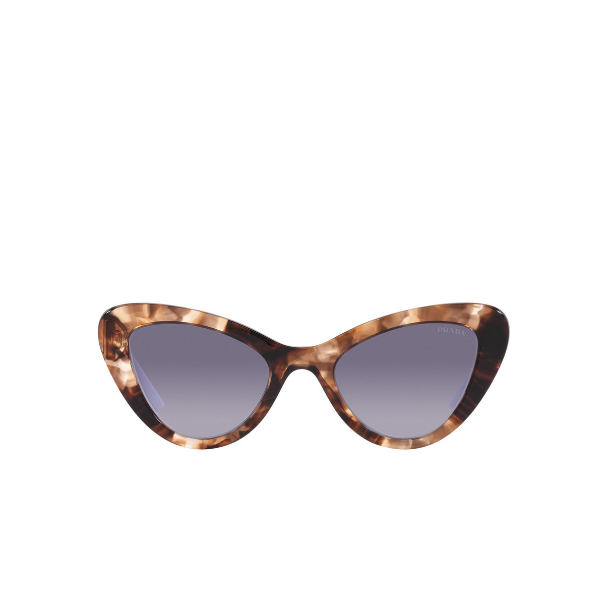 Prada® Cat-eye Sunglasses: PR 13YS color Havana 07R08I - front view.