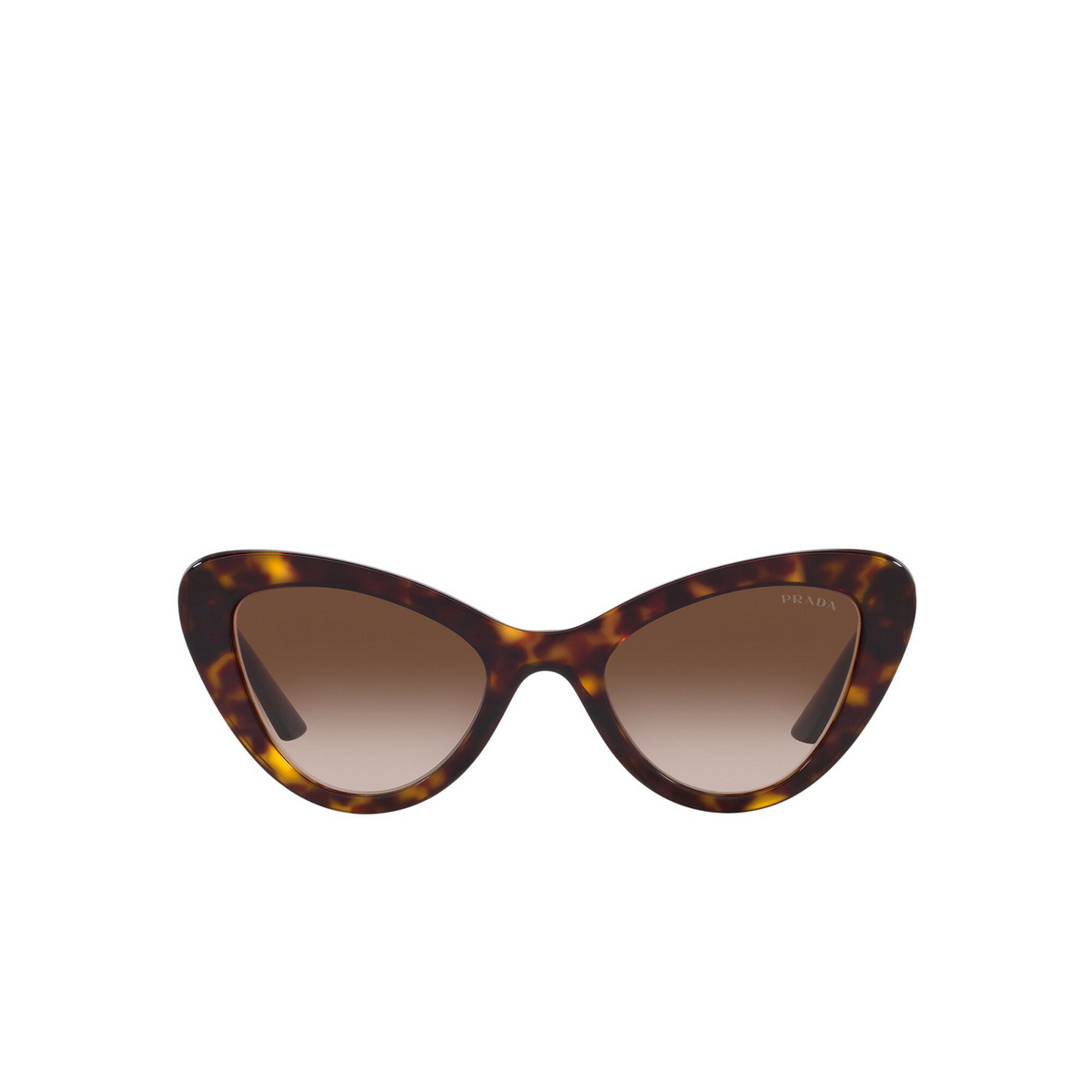 Prada® Cat-eye Sunglasses: PR 13YS color Havana 2AU6S1 - front view.