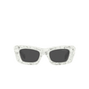 Prada PR 13ZS Sunglasses 17D5S0 matte white marble - product thumbnail 1/4