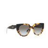 Prada PR 14WS Sunglasses 01M0A7 medium tortoise / black - product thumbnail 2/4