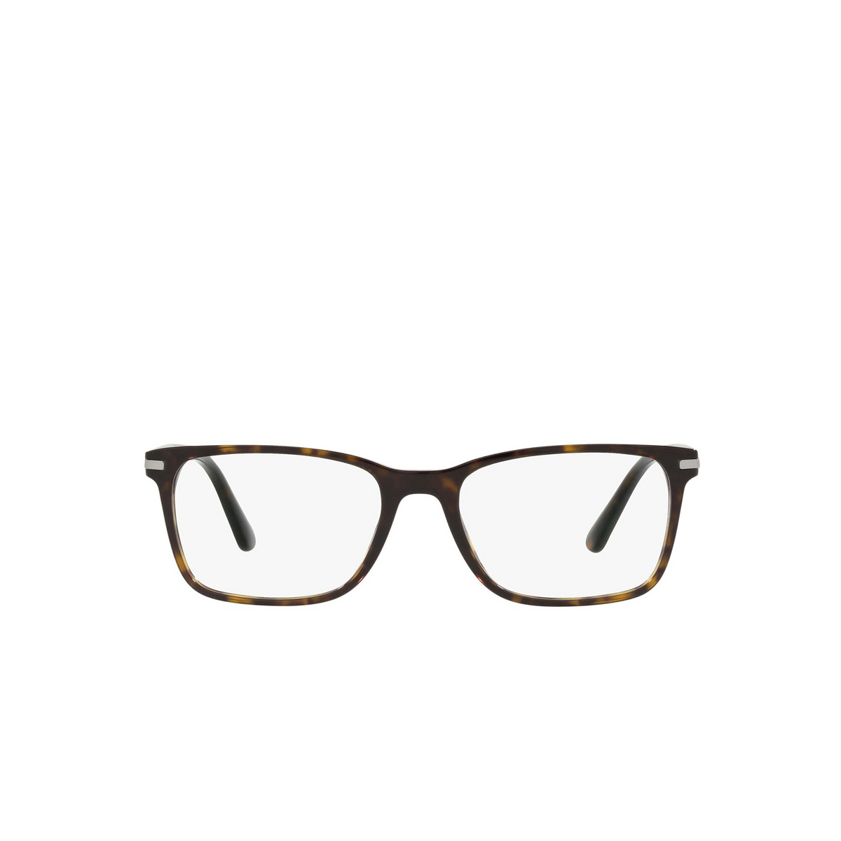 Prada® Square Eyeglasses: PR 14WV color Tortoise 2AU1O1 - front view.