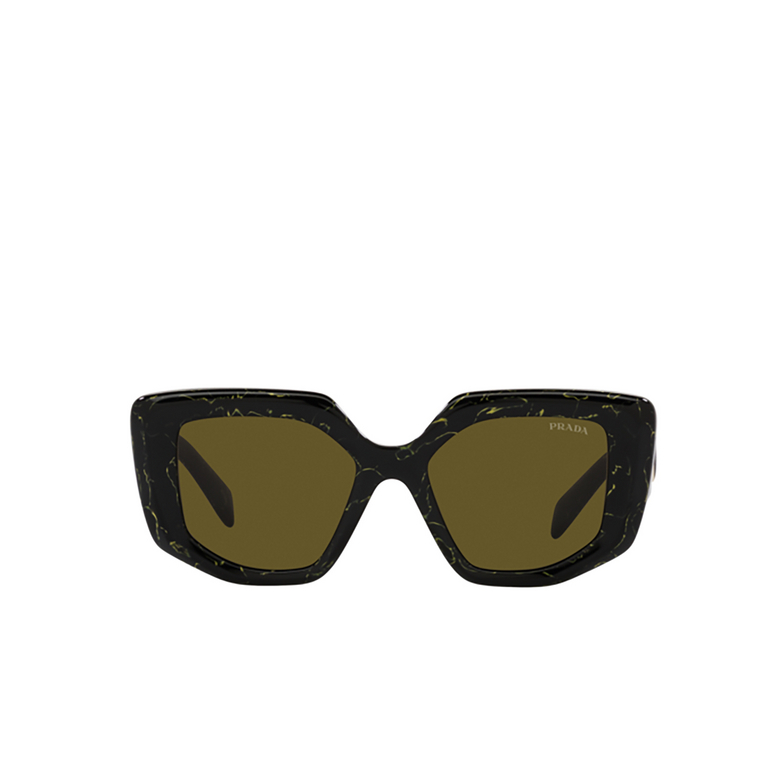 Prada PR 14ZS Sunglasses 19D01T black / yellow marble - 1/4