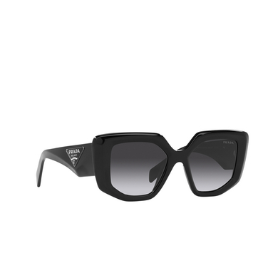 Prada PR 14ZS Sunglasses 1ab09s black - three-quarters view