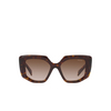 Prada PR 14ZS Sunglasses 2AU6S1 tortoise - product thumbnail 1/4