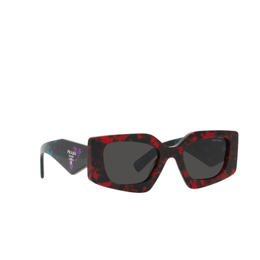 Prada PR 15YS Sunglasses 09Z5S0 scarlet tortoise - three-quarters view