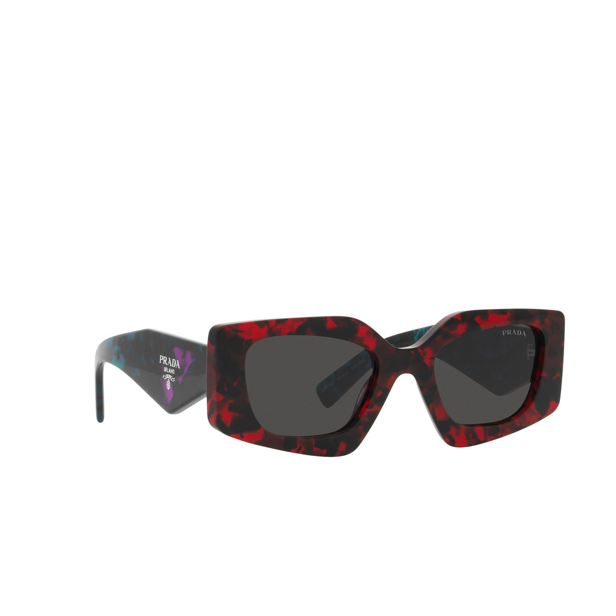 Prada PR 15YS Sunglasses 09Z5S0 Scarlet Tortoise - three-quarters view