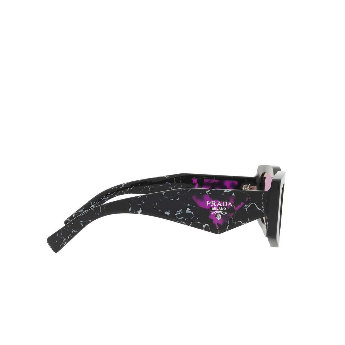 Prada® Irregular Sunglasses: PR 15YS color 1AB07Q Black - product thumbnail 3/3