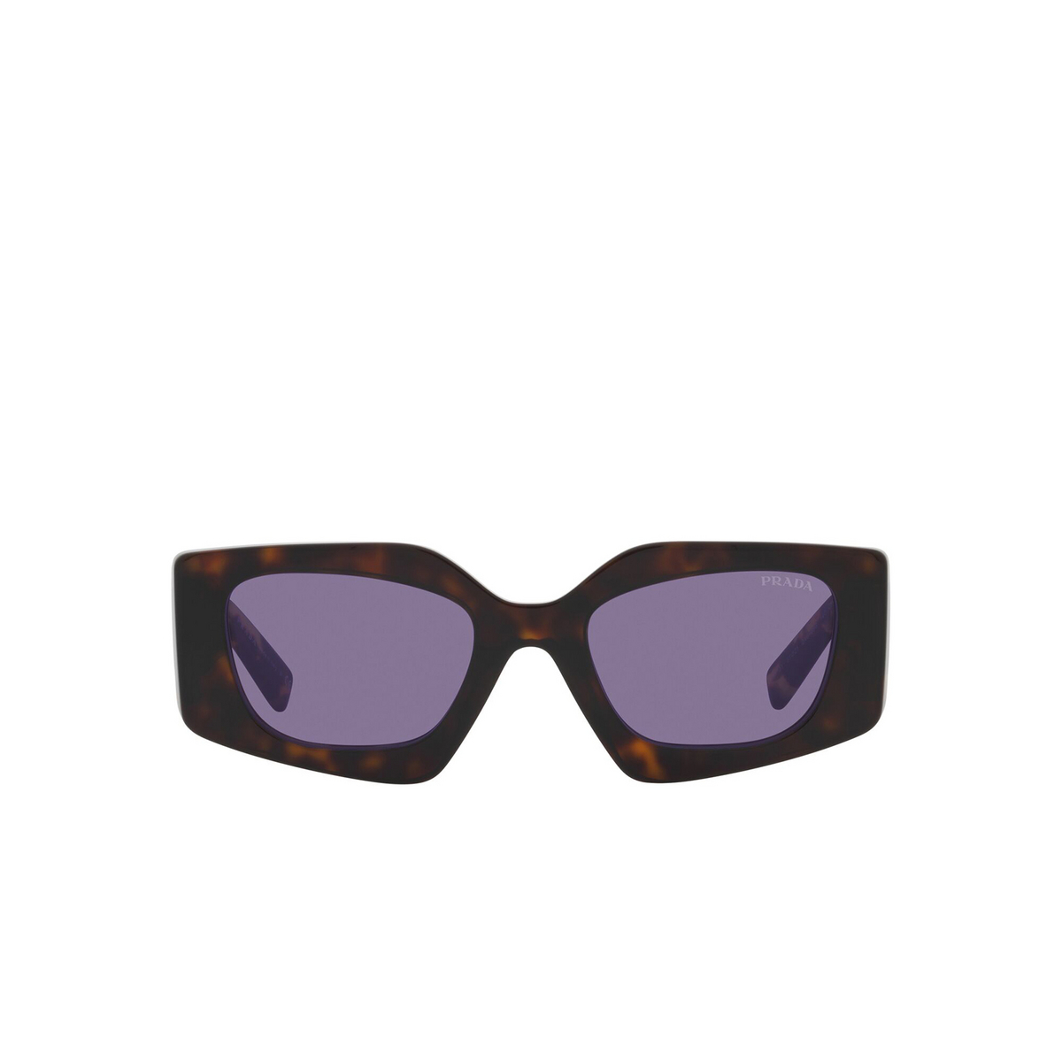 Prada® Irregular Sunglasses: PR 15YS color Tortoise 2AU05Q - front view.