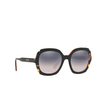 Prada PR 16US Sunglasses 5ZWGR0 top black pink / medium havana - product thumbnail 2/4