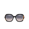 Prada PR 16US Sunglasses 5ZWGR0 top black pink / medium havana - product thumbnail 1/4