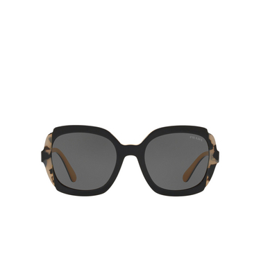 Prada PR 16US Sunglasses cco1a1 top black yellow / grey havana - front view