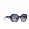 Prada PR 16WS Sunglasses 08Q08I blue transparent - product thumbnail 2/4