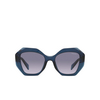 Prada PR 16WS Sunglasses 08Q08I blue transparent - product thumbnail 1/4
