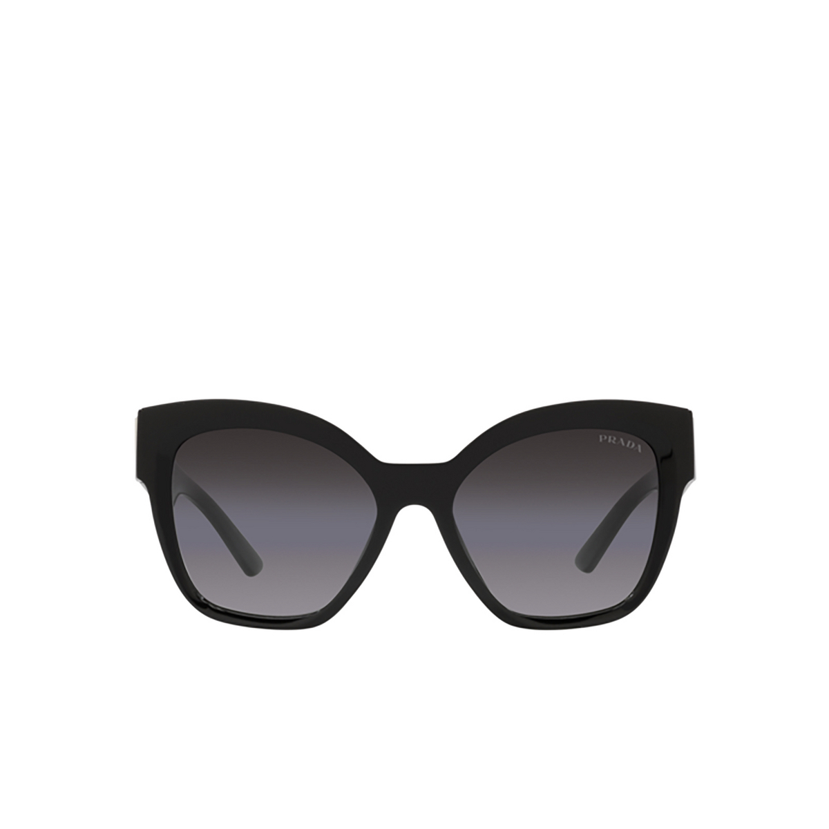 Prada PR 17ZS Sunglasses 1AB09S Black - front view