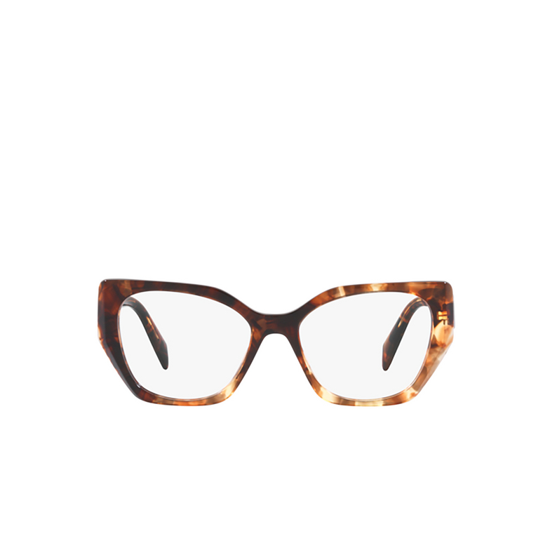 Prada PR 18WV Eyeglasses 07R1O1 caramel tortoise - 1/4
