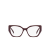 Prada PR 18WV Eyeglasses VIY1O1 garnet - product thumbnail 1/4