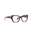 Prada PR 18WV Eyeglasses VIY1O1 garnet - product thumbnail 2/4