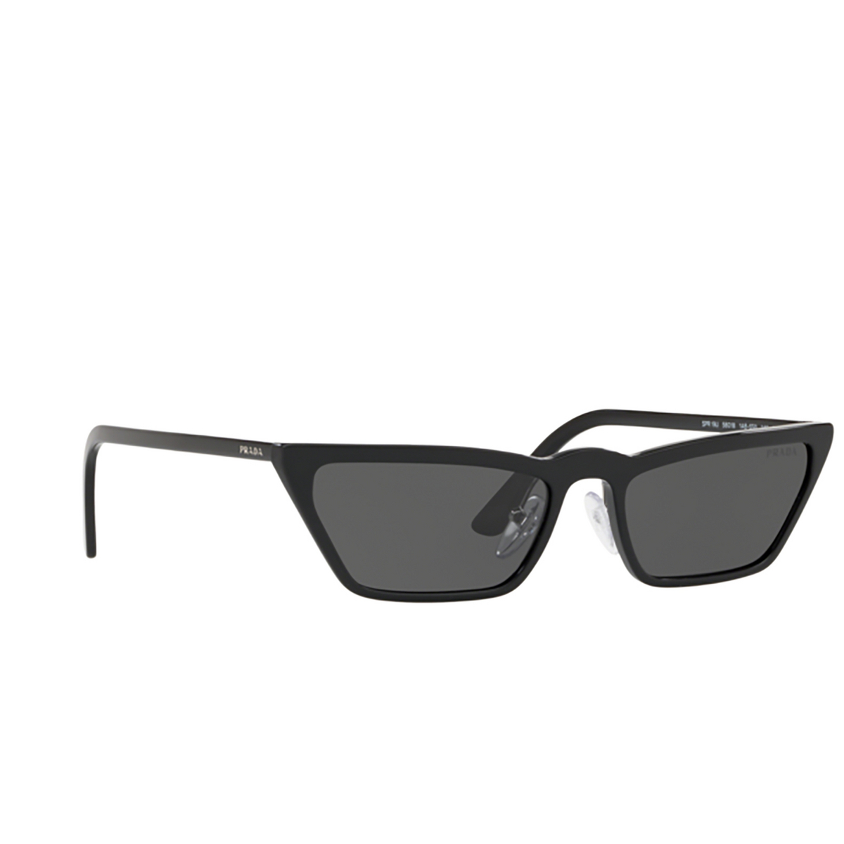 Prada PR 19US Sunglasses 1AB5S0 Black - three-quarters view