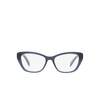 Prada PR 19WV Eyeglasses 07Q1O1 opal blue - product thumbnail 1/4