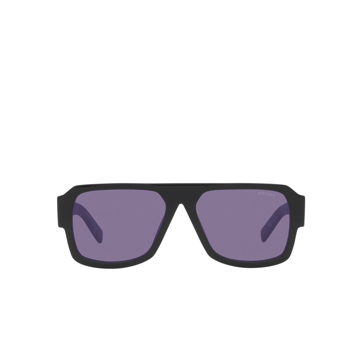 Prada® Aviator Sunglasses: PR 22YS color Black 1AB05Q - front view.