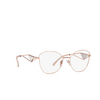 Prada PR 52ZV Eyeglasses SVF1O1 pink gold - product thumbnail 2/4