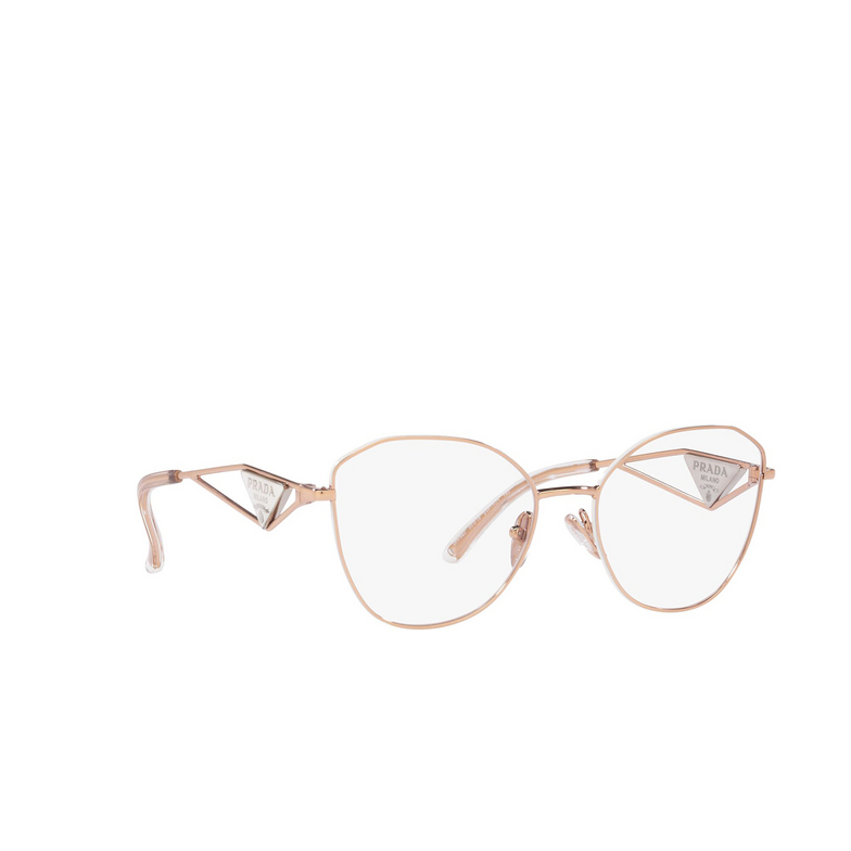 Prada PR 52ZV Eyeglasses SVF1O1 pink gold - 2/4