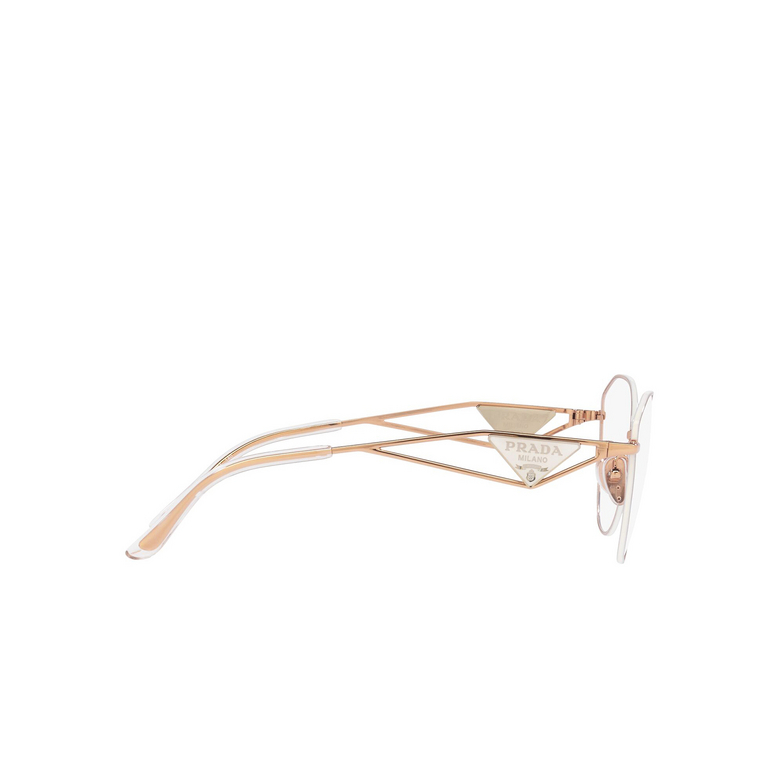 Prada PR 52ZV Eyeglasses SVF1O1 pink gold - 3/4