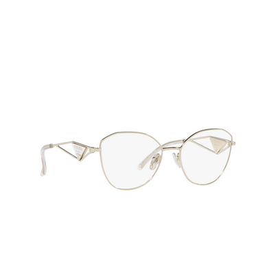 Prada PR 52ZV Korrektionsbrillen zvn1o1 pale gold - Dreiviertelansicht