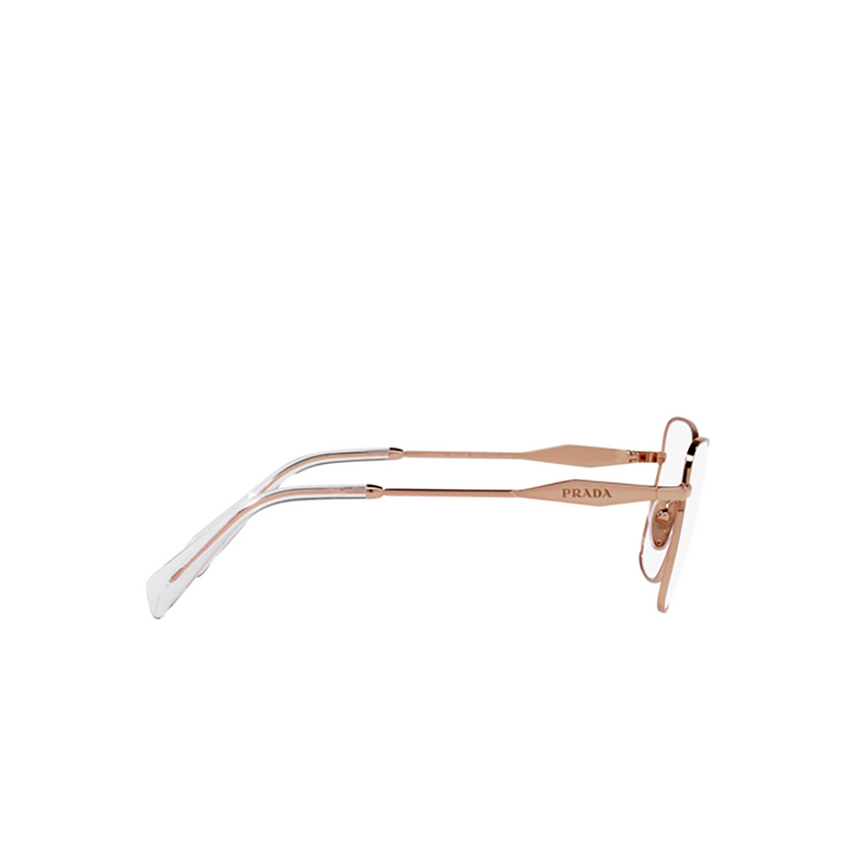 Prada PR 53ZV Eyeglasses SVF1O1 pink gold - 3/4
