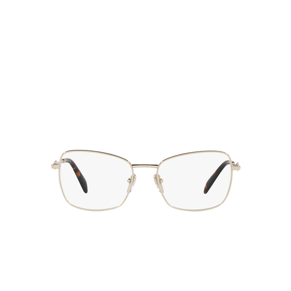 Prada PR 53ZV Eyeglasses ZVN1O1 Pale Gold - front view
