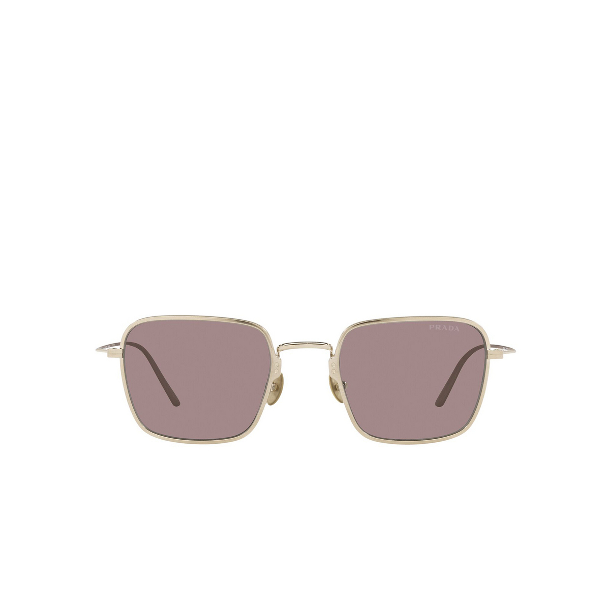 Prada® Square Sunglasses: PR 54WS color Pale Gold 06Q06I - front view.