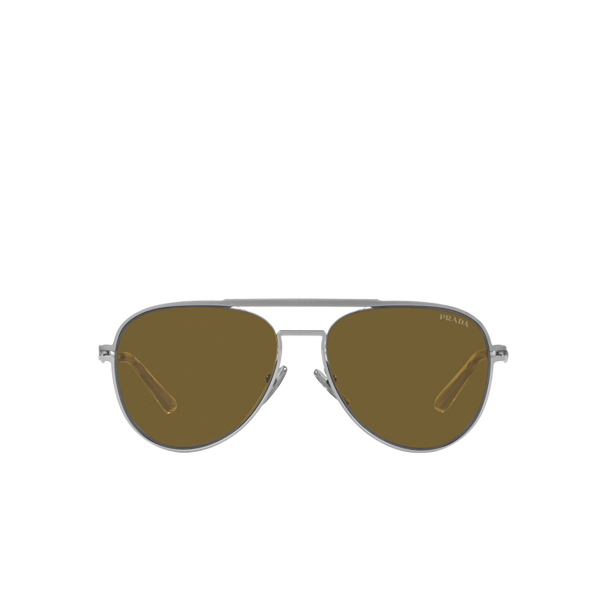 Prada PR 54ZS Sunglasses 16F01T Matte Gunmetal / Shiny - front view