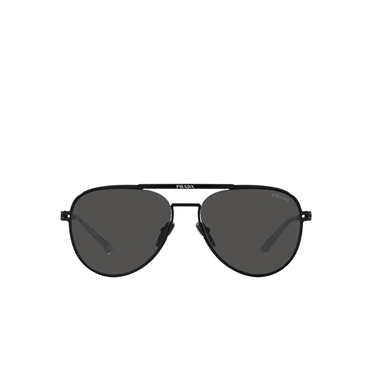 Prada PR 54ZS Sunglasses 1BO5S0 Matte Black - front view