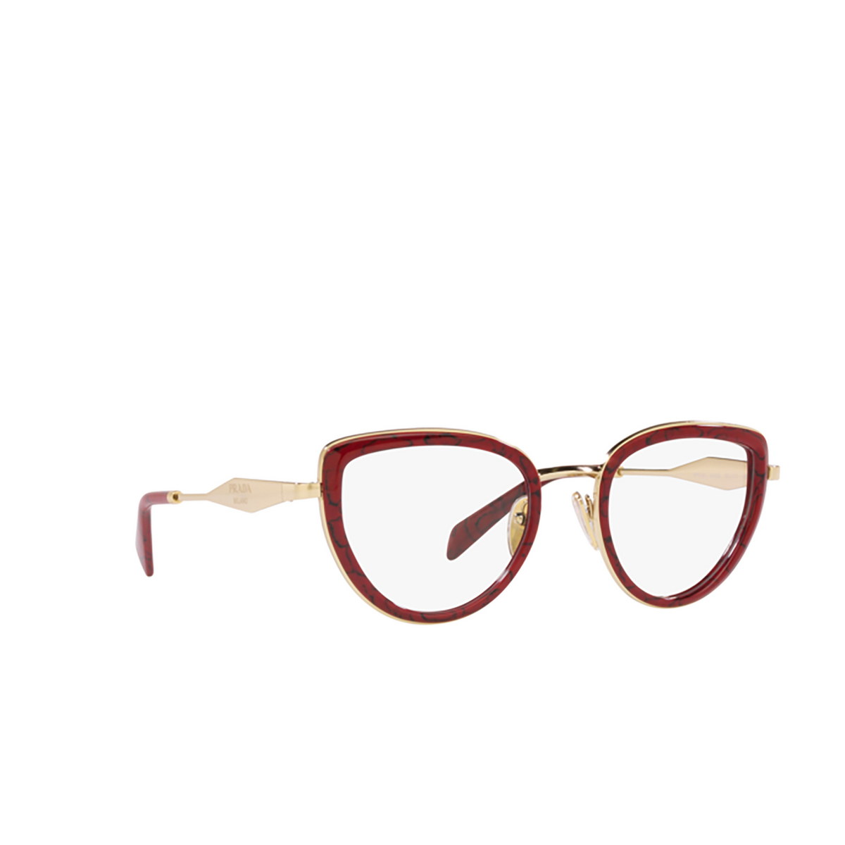 Prada PR 54ZV Eyeglasses 15D1O1 Etruscan Marble - three-quarters view