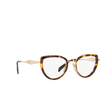 Prada PR 54ZV Eyeglasses vau1o1 honey tortoise - three-quarters view