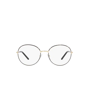 Prada PR 55WV Eyeglasses AAV1O1 pale gold / black - front view