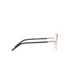 Prada PR 55WV Eyeglasses AAV1O1 pale gold / black - product thumbnail 3/4